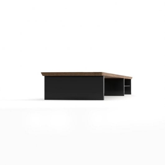 Phoenix Harmony Elevador de Monitor de Madera Elegante Walnut