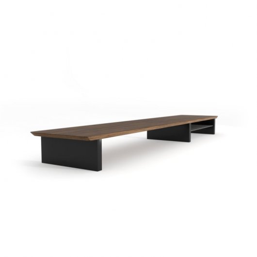 Phoenix Harmony Elevador de Monitor de Madera Elegante Walnut