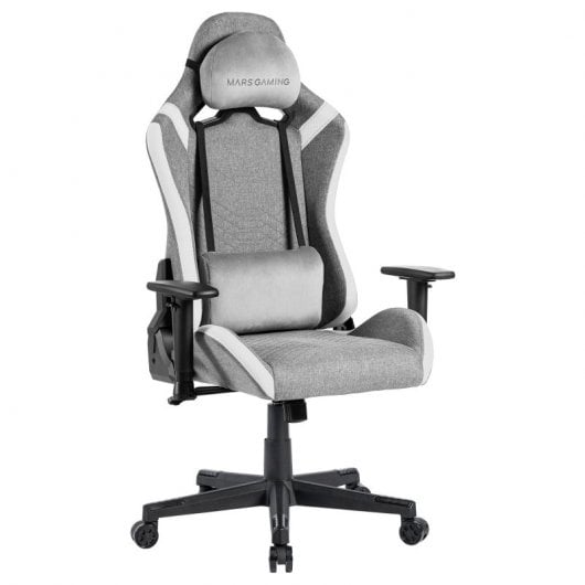 Chaise de jeu respirante blanche en tissu Mars Gaming MGC-Pro