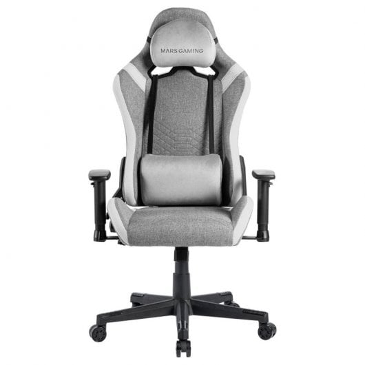 Chaise de jeu respirante blanche en tissu Mars Gaming MGC-Pro