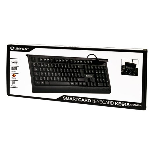 UNYKAch KB918 Teclado con Lector Inteligente de Tarjetas