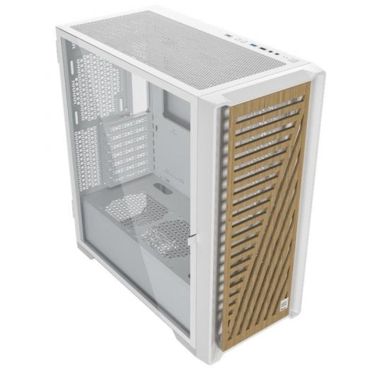 Custodia Phoenix Artisan Noble ATX in vetro temperato USB-C legno/bianco