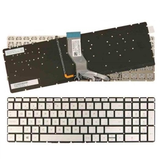 Teclado Retroiluminado HP Pavilion 15-cd072nr Plata Sin Marco