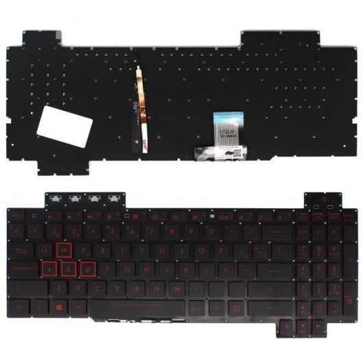 Tastatur mit Hintergrundbeleuchtung für Laptop der Asus Tuf Gaming Fx504 Fx504gd Fx504ge Fx504gm-Serie