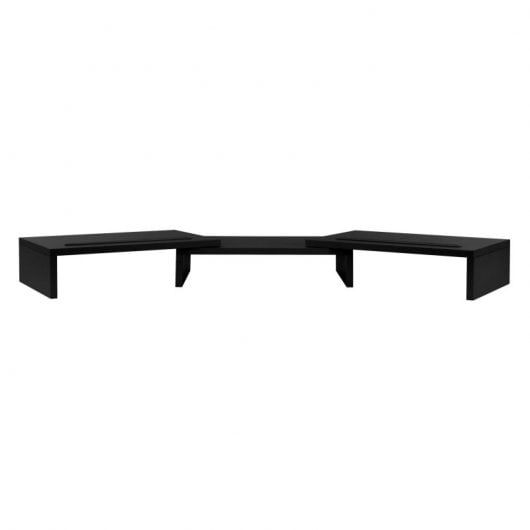 Ml-Design Soporte para Monitor Doble 110x27x10,5cm Negro