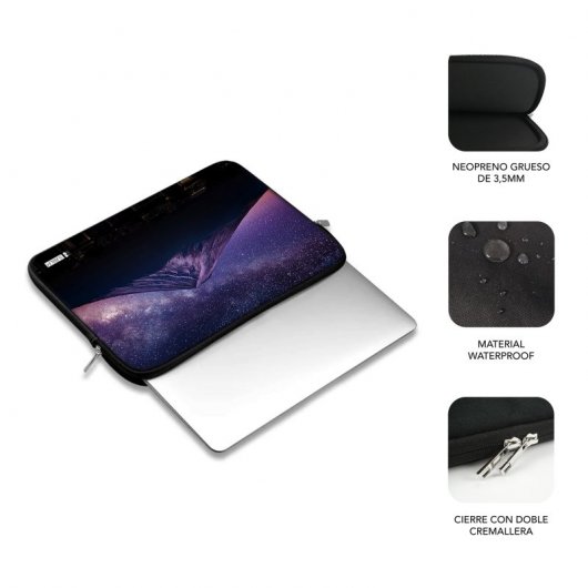 Subblim Neopreno Trendy Sleeve Neo Mountain Funda para Portátil hasta 14"