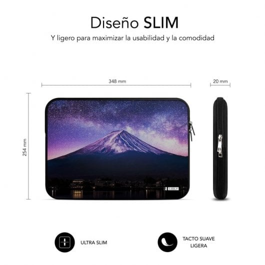 Subblim Neopreno Trendy Sleeve Neo Mountain Funda para Portátil hasta 14"
