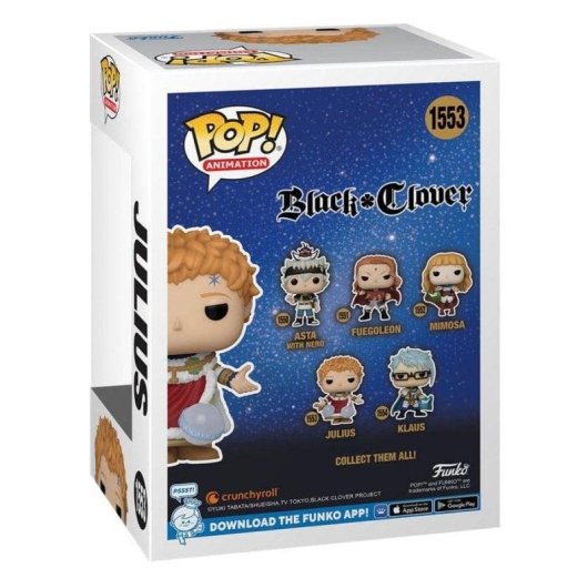 Figura colecionável Funko Pop Julius Novachrono Black Clover vinil 10,5 cm