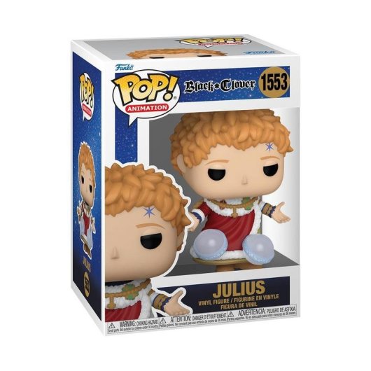Figura colecionável Funko Pop Julius Novachrono Black Clover vinil 10,5 cm