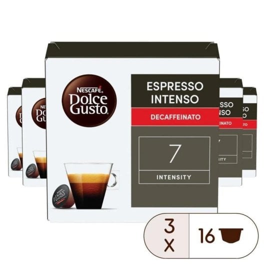 Capsula caffè Dolce Gusto 12523871 Espresso Intenso Decaffeinato 48 capsule