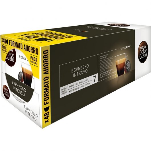 Nescafé Dolce Gusto Café Espresso Intenso Pack 3 Cajas 16 Cápsulas