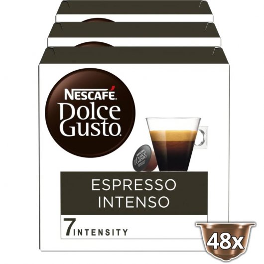 Nescafé Dolce Gusto Café Espresso Intenso Pack 3 Cajas 16 Cápsulas