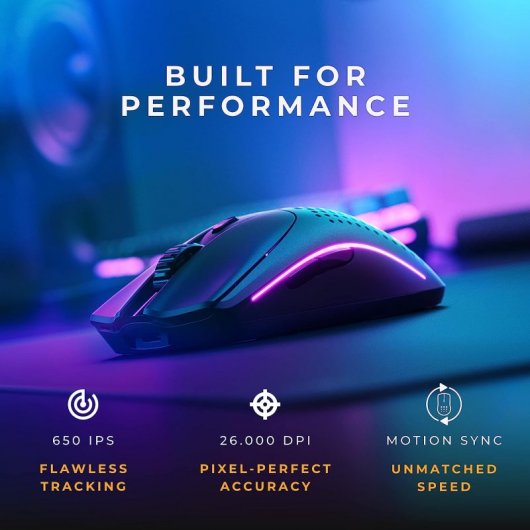 Souris de jeu Glorious Model O 2 RGB 26 000 DPI noire