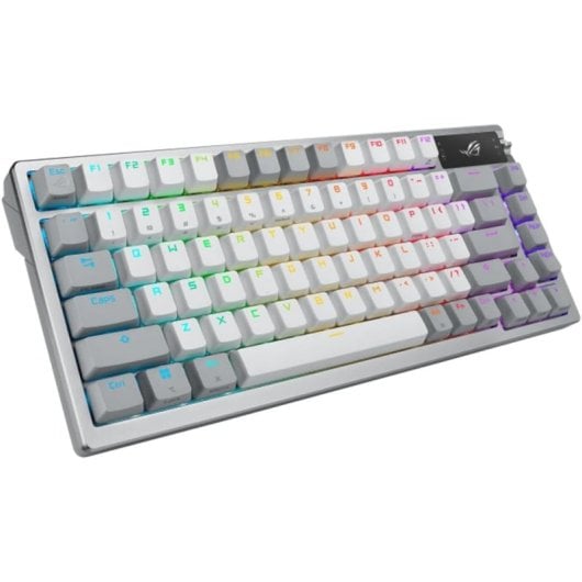 ASUS ROG Azoth Clavier Gaming Mécanique Switch ROG NX Rouge AZERTY Français Blanc