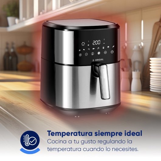 Friteuse à air FRYFIT 8L originale 8L 1700W en acier inoxydable