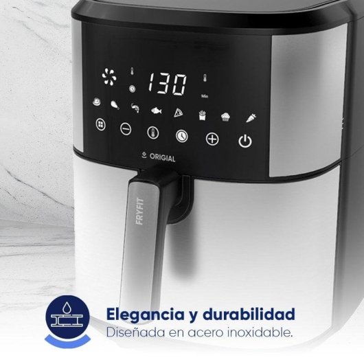Airfryer Origial FRYFIT 8L 1700W Grote Capaciteit RVS