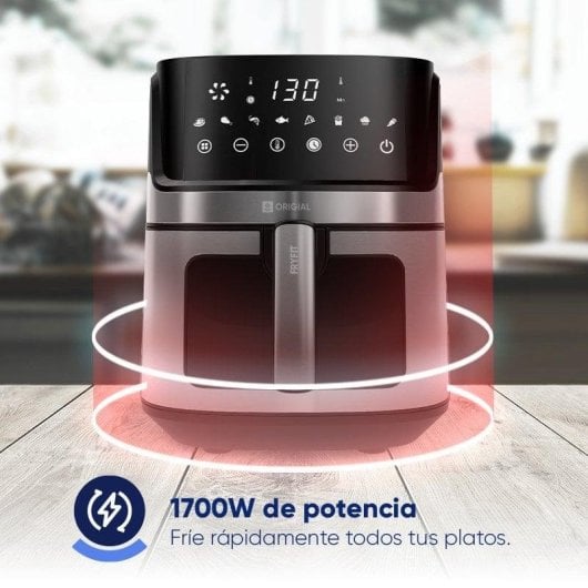 Friteuse sans Huile Origial Fryfit 6.5L 1700W avec Fenêtre 8 Programmes