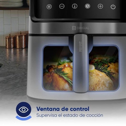 Airfryer Origial FRYFIT 6.5L Fenêtre 6.5L 1700W Inox 8 Programmes