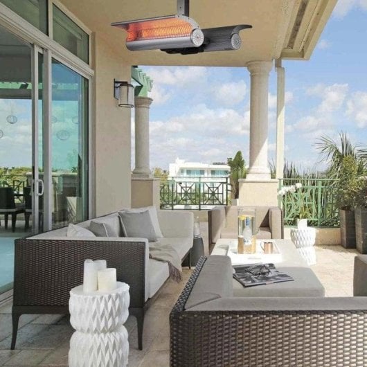 Elektrisches Infrarot-Deckenheizgerät Sined 4000 4000W Edelstahl Fernbedienung