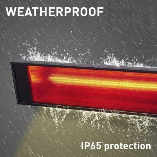 Heizgerät Außen Infrarot Sined 2000W Schwarz Wifi Wandmontage