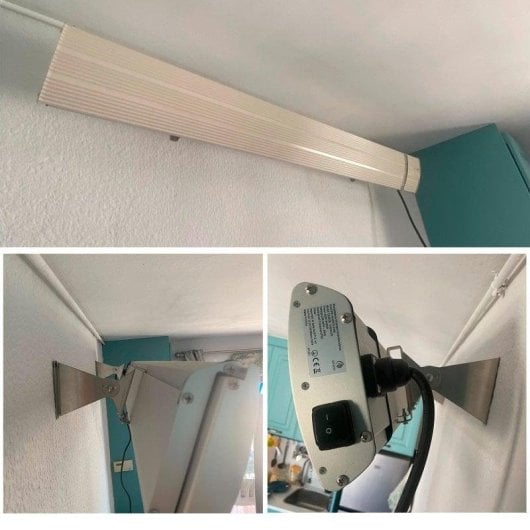 Heizgerät Außen Elektrisch Infrarot Keramik Sined Calore 1500W IP65 Fernbedienung