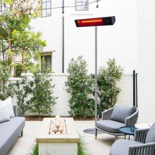 Heizgerät Außen Infrarot Sined mit Standfuß 2000W Wifi schwarz