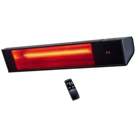 Elektrisches Infrarot-Außenheizgerät Sined Caldo Vetro Nero 2000 2.000W Fernbedienung