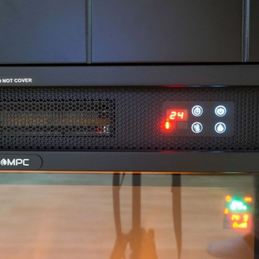 MPC Camino Lipari freistehender Kamin mit 1500-W-Brenner, Weiß