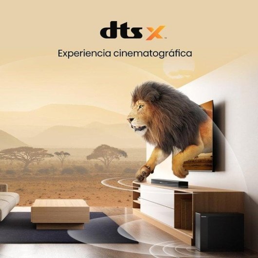 Barra de Som Hisense HS2100 2.1 240W Bluetooth HDMI Subwoofer Dolby Digital