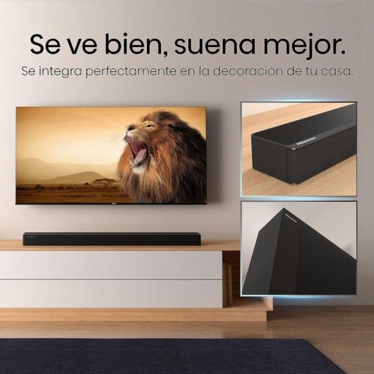Barra de Som Hisense HS2100 2.1 240W Bluetooth HDMI Subwoofer Dolby Digital