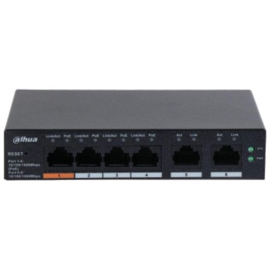 Switch Dahua Technology DH-CS4006-4GT-60 Gestionado L2 Gigabit PoE Negro