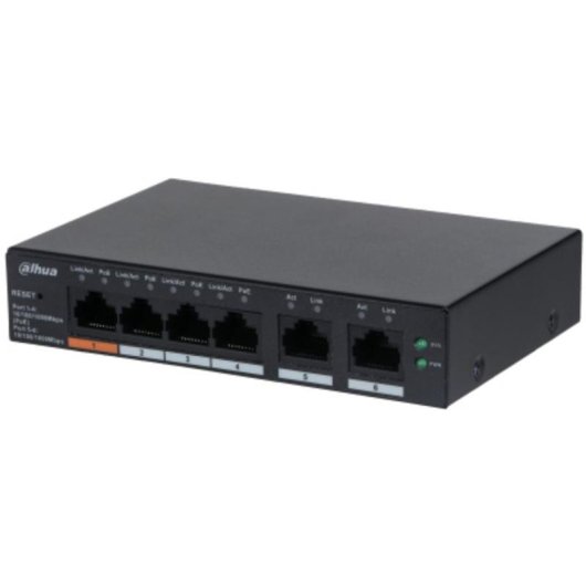 Switch Dahua Technology DH-CS4006-4GT-60 Gestionado L2 Gigabit PoE Negro