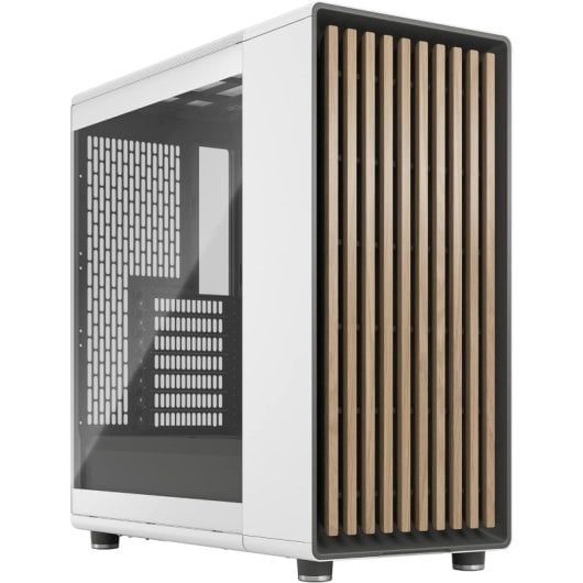 Fractal Design North Cristal Templado USB 3.2 Chalk White Clear Reacondicionado