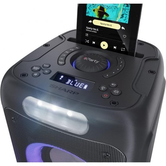 Sharp PS-949 Xparty Street Altifalante Bluetooth Portátil com Microfone