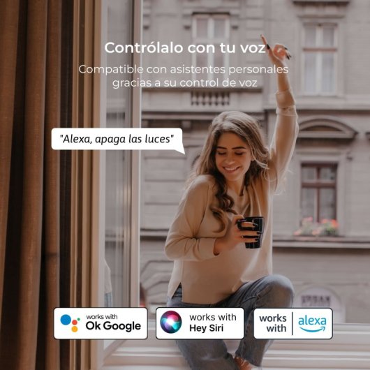 Plafon Ksix Barcelona Smartled, CCT, 40 cm, 11.387 Lm, 90 W, Tuya Smart App com assistentes de voz branco