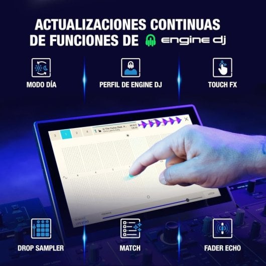 Denon DJ PRIME 4 + Controlador DJ Autónomo + Mezclador
