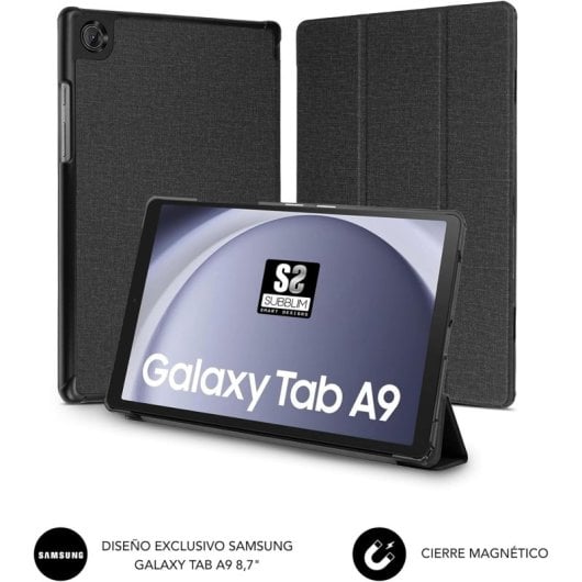 Subblim Shock Case Funda Negra para Samsung Galaxy Tab A9