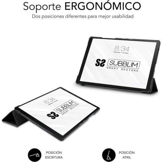 Subblim Shock Case Funda Negra para Samsung Galaxy Tab A9