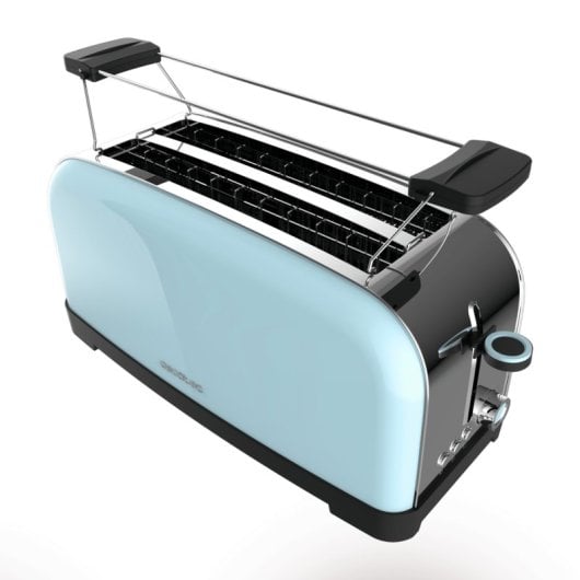 Toaster Cecotec Toastin' Time 1500 Blue Edelstahl 1500W Doppel-Langschlitz Blau