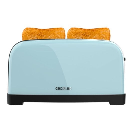 Toaster Cecotec Toastin' Time 1500 Blue Edelstahl 1500W Doppel-Langschlitz Blau