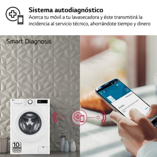 LG F4DR5009A3W Máquina de Lavar e Secar Roupa 9Kg/6Kg D Branca