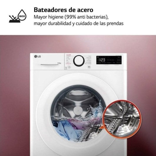 Lavasecadora LG 9kg D F4DR5009A3W com AI DD e Steam