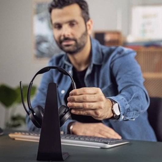 Epos Impact 1061Auriculares Inalámbricos con Base de Carga para Oficina Negros