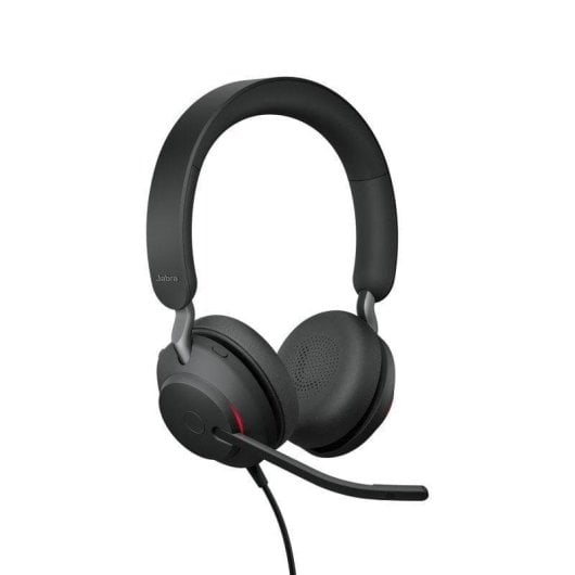 Auriculares Jabra Evolve2 40 SE con cable USB-A Office UC con Cancelación de Ruido Pasiva Negros