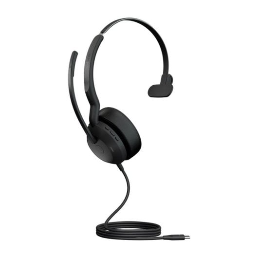 Auriculares Jabra Evolve2 50 con cable USB-C Cancelación de Ruido Active Micrófono Oficina Negro