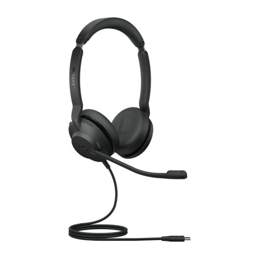 Jabra Evolve 2 30 USB-C-Kopfband-Headset für Büro/Callcenter, Schwarz