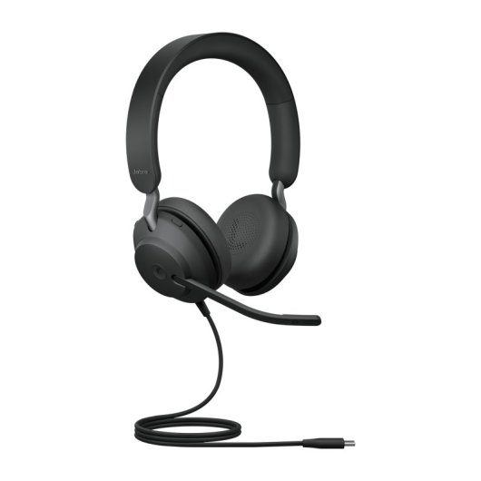 Jabra Evolve 2 40 SE Over-Ear-USB-C-Kopfhörer für Anrufe/Musik, Schwarz
