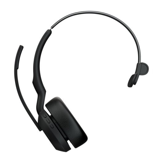 Auricolare Bluetooth Jabra Evolve 2 55 con base di ricarica per ufficio/call center nero