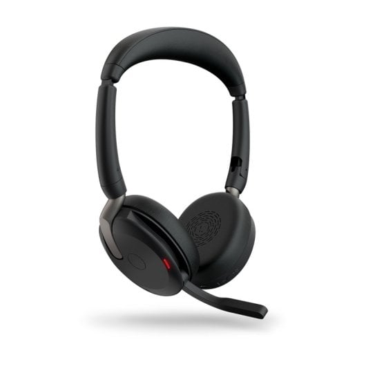 Jabra Evolve 2 65 Flex Bluetooth-Kopfhörer-Headset für Büro/Callcenter, Schwarz