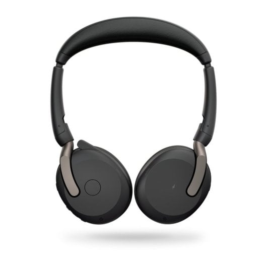 Jabra Evolve 2 65 Flex Bluetooth-Kopfhörer-Headset für Büro/Callcenter, Schwarz